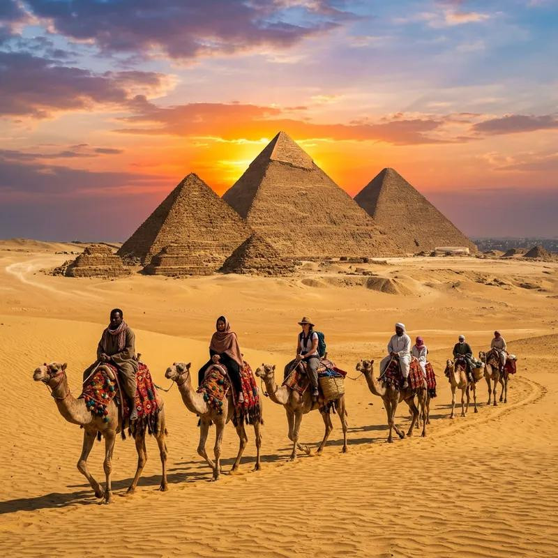 Camel Ride at the Giza Pyramids